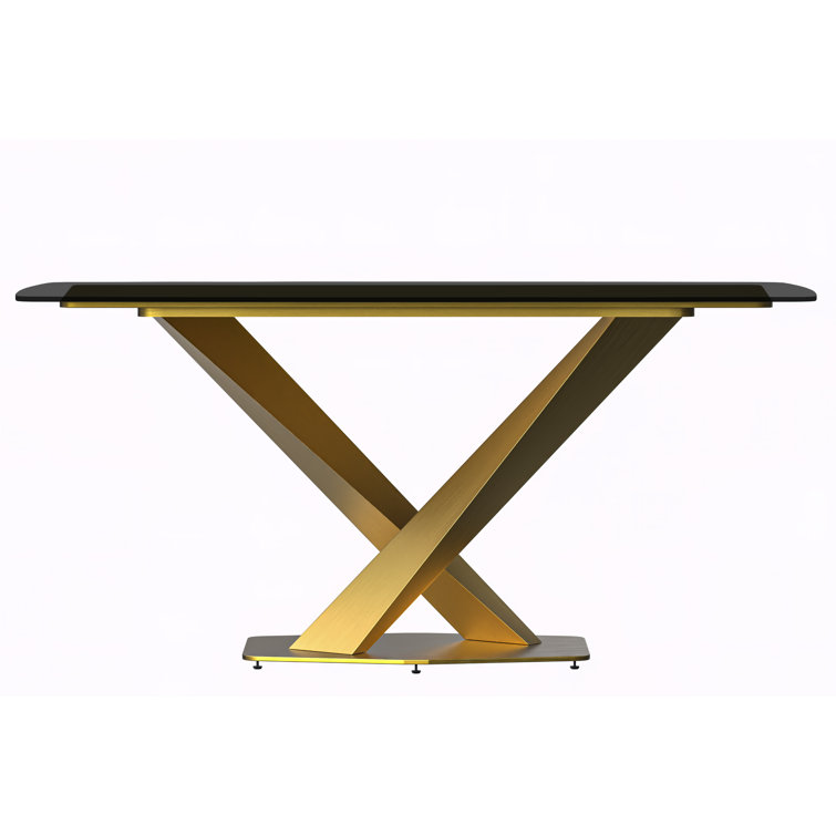 Mercer41 Victoriya Metal Base Dining Table Wayfair Canada